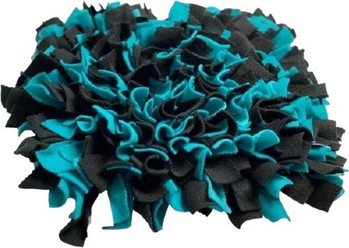 Čmuchacíkoberečky.cz Sniffing rug Black-dark turquoise Size: 30x30cm - Snuffle Mat - Main image
