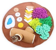 AFP Sniffing rug with stuffed animal round 76cm - Snuffle Mat