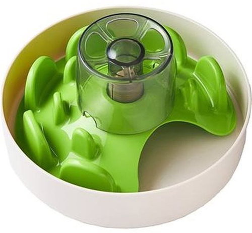 PetDreamHouse Interactive anti-gnawing bowl Spin Ufo green 25cm - Dog Bowl - Main image