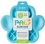 PetDreamHouse Interactive Anti-Gulping Bowl Paw Slow, Blue 36cm - Dog Bowl