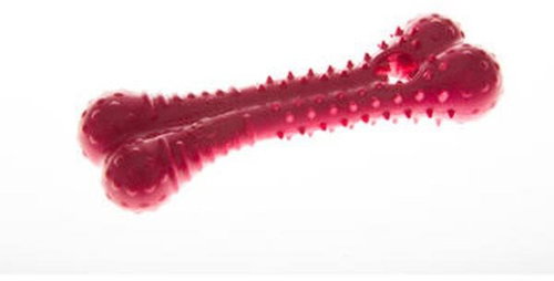 Baxter Pink Thermoplastic Rubber Bone - 18cm - Dog Toy - Main image