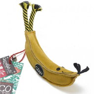 Green & Wild's Extra Durable Banana Berry made of cowhide and jute - 22 cm - Dog Toy