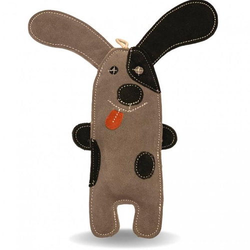 PafDog Dog Willy leather and jute black and grey - 32 cm - Dog Toy - Main image