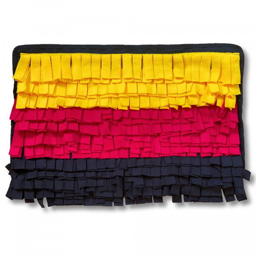 Sniffer rug yellow-red-black 62 cm - Snuffle Mat - Main image