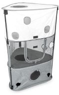 Duvo+ Dvoupatrový stan na hraní pro kočky, šedý, 58 × 55 × 90 cm - Cat Toy