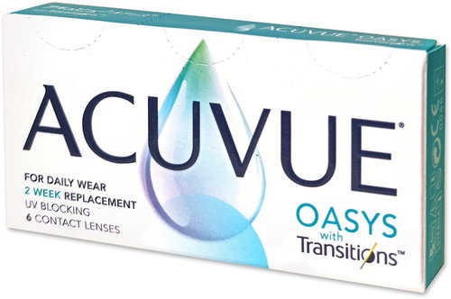Acuvue Oasys with Transitions (6 Lenses) Dioptre: -3.25, Curvature: 8.40 - Contact Lenses - Main image