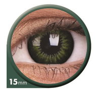 Big Eyes Party Green (2 lenses) non-dioptric curvature: 8.60 - Contact Lenses