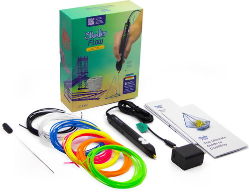 3Doodler 3D pero FLOW + 8 PLA náplní a 3D šablona - 3D pero - Hlavní obrázek