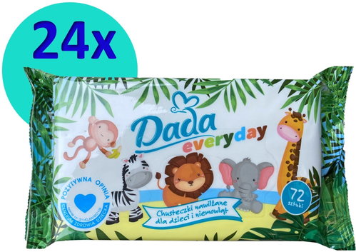 DADA Everyday - 24 × 72pcs - Wet Wipes - Main image