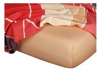 Dadka Jersey sheet light brown 90 × 200 × 20 cm - Bedsheet