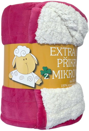 Svitap sleepwell Blanket microfiber Sheep stitch fuchsia 150 × 200 cm - Blanket - Main image