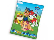 Carbotex Children's fleece blanket Tlapková Patrola in the meadow 150 × 200 cm - Blanket