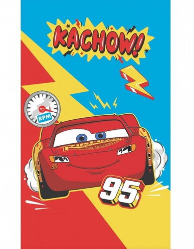 Carbotex Baby Towel Cars 3 Go Flash! 30 × 50 cm - Children's Bath Towel - Main image