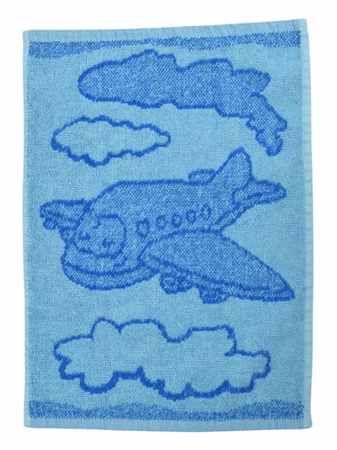 Profod Baby towel Plane blue 30 × 50 cm - Children's Bath Towel - Main image