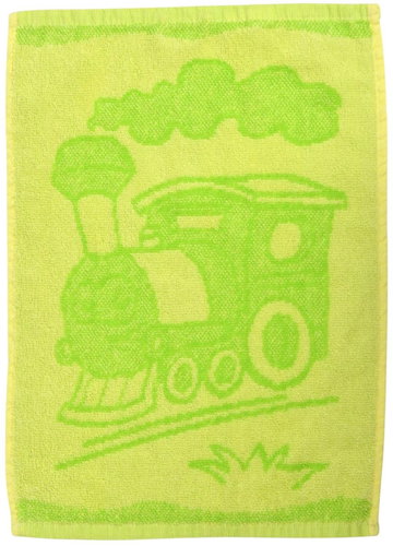 Profod Baby towel Train green 30 × 50 cm - Children's Bath Towel - Main image
