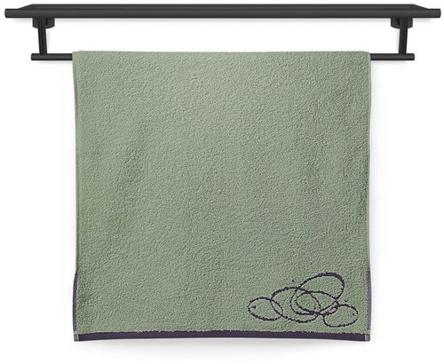 Veba Osuška Nora elipsy 70 × 140 cm zelená - Bath Towel - Main image