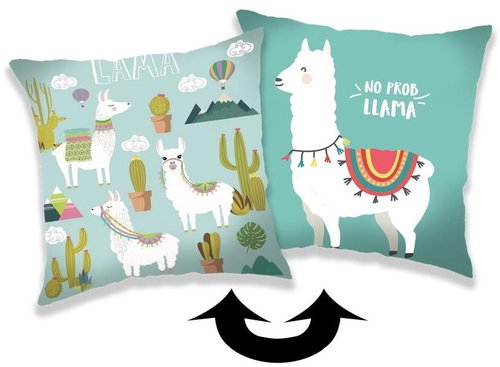 Jerry Fabrics Povlak s flitry Lama 01 40×40 cm - Povlak na polštář - Main image
