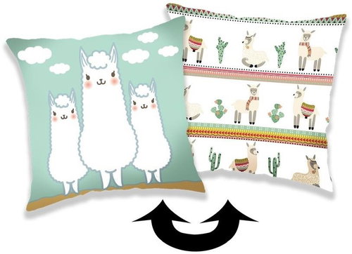 Jerry Fabrics Povlak s flitry Lama 02 40×40 cm - Povlak na polštář - Main image