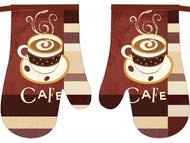 Praktik Kitchen mitt 2 pcs Cafe 18×27 cm - Oven Mitt