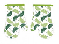 Praktik Kitchen mitt 2 pcs Ginkgo green 18×27 cm - Oven Mitt