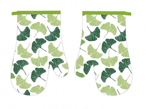Praktik Kitchen mitt 2 pcs Ginkgo green 18×27 cm - Oven Mitt - Main image
