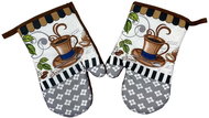 Praktik Kitchen mitt 2 pcs Brown coffee cup 18×27 cm - Oven Mitt