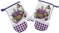 Praktik Kitchen mitt 2 pcs Lavender butterfly 18×27 cm - Oven Mitt