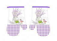 Praktik Kitchen Towel 2 pcs Lavender bird 18×27 cm - Oven Mitt