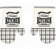 Praktik Kitchen mitt 2 pcs Mom´s kitchen black 18×27 cm - Oven Mitt