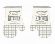 Praktik Kitchen mitt 2 pcs Mom´s kitchen grey 18×27 cm - Oven Mitt