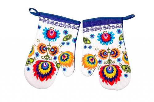 Praktik Kitchen mitt 2 pcs Slovak blue 18×27 cm - Oven Mitt - Main image