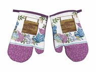 Praktik Kitchen mitt 2 pcs Lilac love 18×27 cm - Oven Mitt
