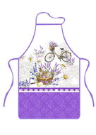 Praktik Kitchen apron Lavender on a wheel 50×76 cm - Apron
