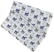 PREM INTERNATIONAL Diaper 70×70 cm Horse dark blue-grey (pack of 5) - Cloth Nappies