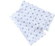 PREM INTERNATIONAL Diaper 70×70 Flowers pink and grey (pack of 5) - Cloth Nappies