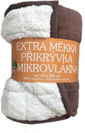 Svitap sleepwell Deka mikrovlákno Ovce prošev tmavě hnědá 150×200 cm - Deka