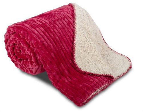 Svitap sleepwell Sheep corduroy old pink 150 × 200 cm - Blanket - Main image