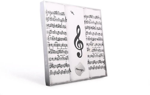 ETEX s. r. o. Handkerchief M59 Notes gift box - 3 pcs - Handkerchief  - Main image