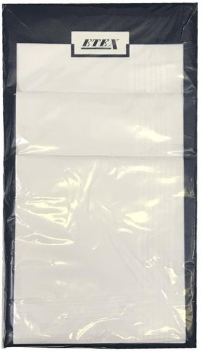 ETEX s. r. o. Men's handkerchief M11 pack of 6 - white - Handkerchief  - Main image
