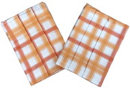 Svitap sleepwell  Towel Bamboo 50×70 cm Cube medium orange 3 pcs - Kitchen Towel