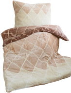 Jerry Fabrics Microflannel bed linen Kara beige 140 × 200, 70 × 90 cm - Bed Linen