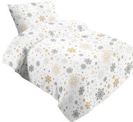 Jahu Sheets microflannel Magic white 140 × 200, 70 × 90 cm - Bed Linen