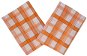 Dish Cloths Svitap Extra absorbent towel 50×70 cm Káro orange 3 pcs - Kuchyňské utěrky