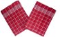 Svitap Towels Pozitiv Egyptian cotton 50×70 cm burgundy/white 3 pcs - Dish Cloths