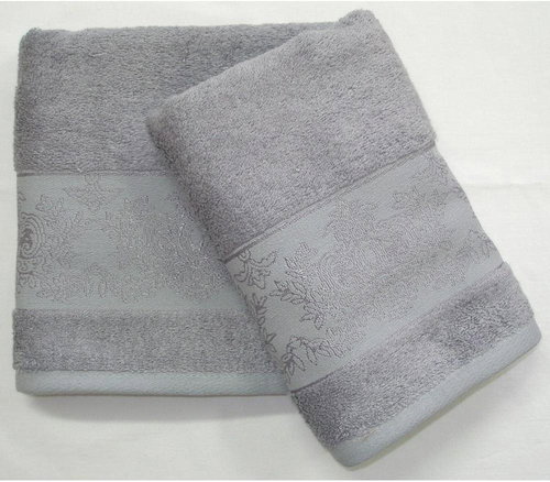 Praktik Bamboo towel Jasmin grey 50×100 cm - Towel - Main image