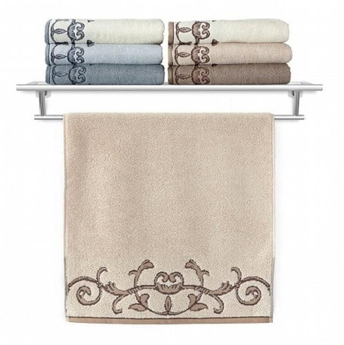 Veba Towel Terry Barocco 034/08 beige 50×100 cm - Towel - Main image