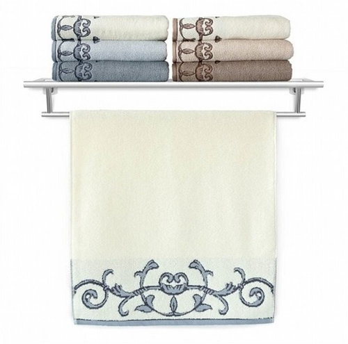 Veba Towel Terry Barocco II. cream 50 × 100 cm - Towel - Main image