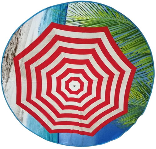 Jahu Beach towel circle Sun umbrella w.150 cm - Bath Towel - Main image