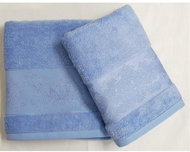 Praktik Bambusová osuška Jasmin modrá 70×140 cm - Bath Towel