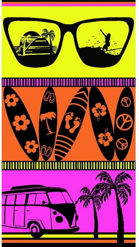 Praktik Beach towel MAXI Summer 90×160 cm - Bath Towel - Main image